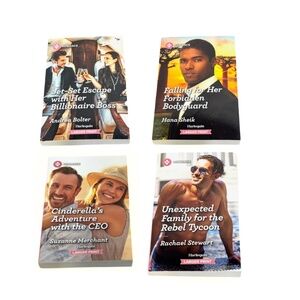 Harlequin Romance Larger Print / Paperback Lot of 4 Books / Life Love Fantasy